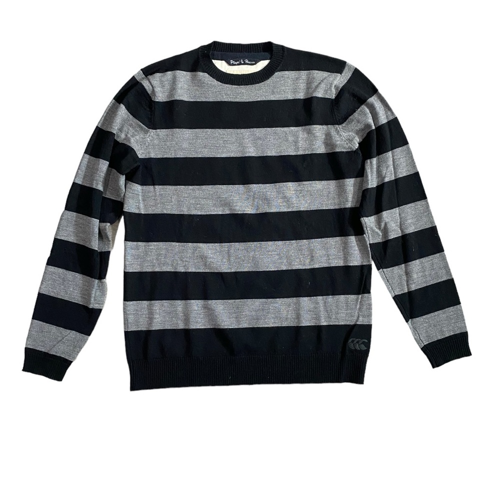 Canterbury of New Zealand‎ 100% Wool Stripe Men’s Pullover Sweater